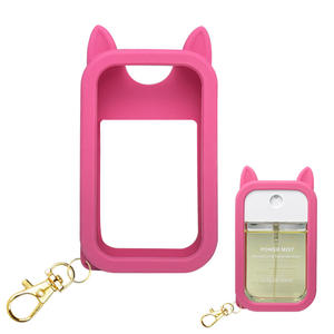 Funda protectora de silicona popular transfronteriza, funda de silicona personalizada para botella de spray de desinfectante de manos, funda de silicona para botella de perfume - Product Image 1