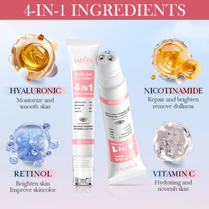 Crème raffermissante multi-effets 4-en-1 SADOER de haute qualité pour le soin des yeux, anti-rides, hydratante, atténuant les ridules - Product Image 1