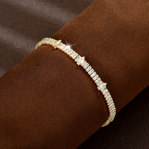 Bracelets intemporels en forme de goutte d'eau pour femmes, bijoux de mariée en zircone cubique, cadeaux de fête, <span class=keywords><strong>B83</strong></span> - Product Image 2