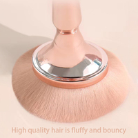 Ensemble de pinceaux de maquillage végétalien en or rose de 9 pièces de haute qualité personnalisé nouveau luxe voyage visage joue pinceaux pour les yeux en gros