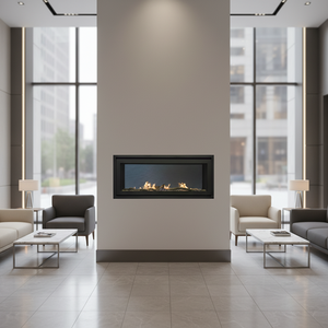 <span class=keywords><strong>Cheminée</strong></span> à gaz encastrée <span class=keywords><strong>double</strong></span> <span class=keywords><strong>face</strong></span> moderne haut de gamme, personnalisable, pour l'intérieur des villas - Product Image 3