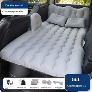 Портативный складной надувной подседельный Кровать Автомобильный надувной матрас для семейного отдыха и дома для кемпинга и путешествий - Product Image 5
