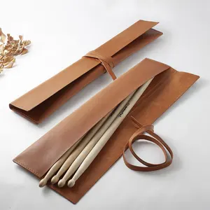 Tùy chỉnh PU da drumsticks trường hợp di động bọc trống Stick chủ handmade drumsticks mang túi