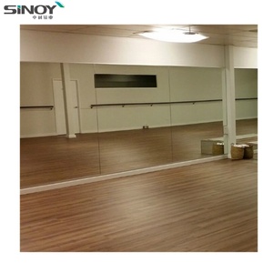 Wholesale 4mm 5mm 6mm Modern <b>Silver</b> <b>Mirror</b> Glass Sheet for Gym Dancing Studio <b>Mirror</b> - Product Image 2