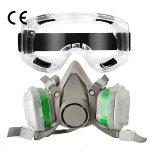 EN140 Filtro <span class=keywords><strong>de</strong></span> carbón activado Respirador Máscara <span class=keywords><strong>de</strong></span> gas <span class=keywords><strong>de</strong></span> doble cartucho <span class=keywords><strong>para</strong></span> <span class=keywords><strong>pintar</strong></span> - Product Image 6