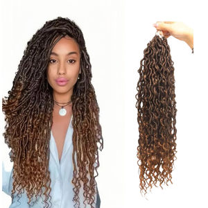 Extensiones de Cabello Sintético de 22 Pulgadas, Naturales, para Ombre, Trenzas de Ganchillo Passion Twist, River Goddess Locs, Cabello Rizado Sintético, 150g - Product Image 1
