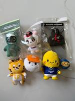 Porte-clés en peluche personnalisé pour équipe sportive, breloque de sac en tissu doux avec personnage de dessin animé mignon, cadeau souvenir, vente en gros