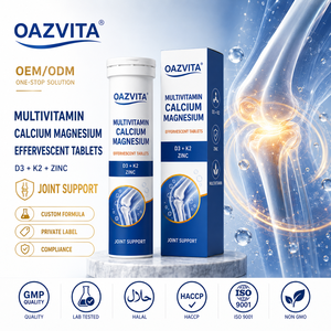 OAZVITA Tabletas Multivitamínicas OEM, Suplementos Nutricionales, <span class=keywords><strong>Calcio</strong></span>, <span class=keywords><strong>Magnesio</strong></span>, Crecimiento del Cabello, <span class=keywords><strong>Zinc</strong></span>, Vitamina D3 K2, Tableta Efervescente - Product Image 2