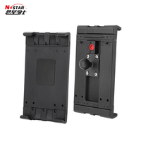 Dudukan Tablet PC N-Star OEM & ODM Aluminium dan Karet dengan Basis Penghisap Super Kuat Tiga Suction Cup untuk Mobil dan Truk