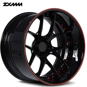 ล้อคาร์บอนไฟเบอร์ฟอร์จ 2 ชิ้น สีดำซาติน สำหรับรถยนต์หรู 992 GT3RS ขนาด 19 20 21 22 นิ้ว - Product Image 1