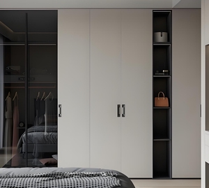 Armarios de paneles de madera modernos personalizables, Material de aluminio para dormitorio, Hotel, sala de estar, hogar, apartamento, Villa y uso escolar - Product Image 5