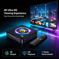 Boîtier TV Android 14 I96 H313 8K Ultra HD avec WiFi double bande, lecteur multimédia intelligent
