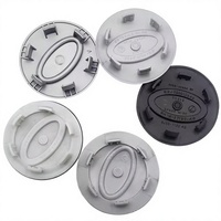 Cache-moyeux de roue de voiture étanches en ABS finition chromée 62 mm 63 mm avec protection et décoration