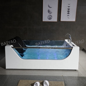 Đầu tiên đến, đầu tiên phục vụ sang trọng kiểm soát nhiệt độ hệ thống Glass Side Bảng điều chỉnh Acrylic Vortex bong bóng bồn tắm - Product Image 2