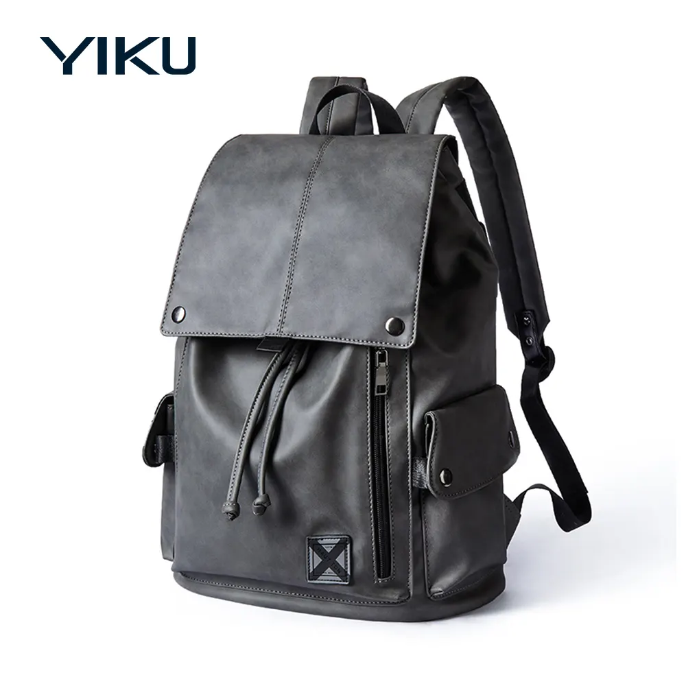 Özel tasarımcı gerçek hakiki deri bayan sırt çantaları Laptop çantası siyah sırt çantası Logo Unisex büyük seyahat erkek sırt çantası