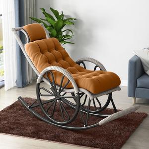 Chaise à bascule <span class=keywords><strong>de</strong></span> <span class=keywords><strong>jardin</strong></span> en rotin moderne bon marché pour adultes pour la sieste se prélasser sur le <span class=keywords><strong>salon</strong></span> <span class=keywords><strong>balcon</strong></span> salle à manger parc chambre - Product Image 5