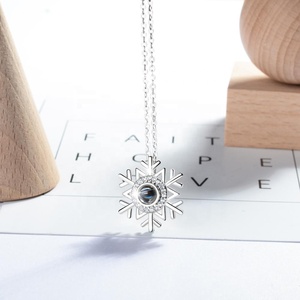 925 plata esterlina <span class=keywords><strong>te</strong></span> amo memoria 100 Idioma nano proyección colgante collar - Product Image 3