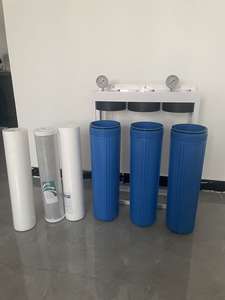 Filtro de Eliminación de Arsénico Big Blue Triplo 20\" X 4.5\" Sistema de Filtro de Agua - Venta al por Mayor de Fábrica para el Mercado de <span class=keywords><strong>LATAM</strong></span> Dos Manómetros - Product Image 2