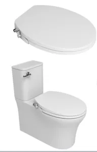 Produsen kustom penggunaan rumah Modern Rotating flushing switch female washing mechanical toilet seat