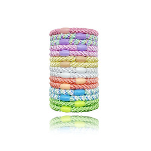 Bán buôn cao cấp tóc đàn hồi quan hệ <span class=keywords><strong>headbands</strong></span> hỗn hợp thời trang ponytail Holders gói của 15 tóc phụ kiện cho tóc quan hệ - Product Image 6
