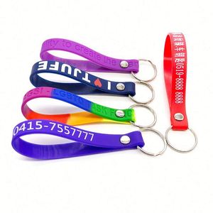 Moule en silicone pour bracelet porte-clés lumineux, porte-clés en caoutchouc avec logo personnalisé, bracelet porte-clés lumineux dans le noir - Product Image 4