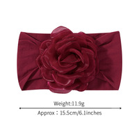 Nouveau bandeau pour bébé en organza à fleurs, mode transfrontalière, mignon, automne-hiver, accessoires pour cheveux de fille, style européen-américain pour enfants