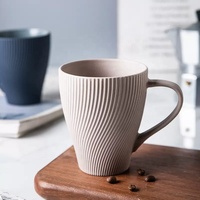 Tasse en céramique en relief, tasse créative élégante, tasse à café latte pour le bureau, couleur personnalisée pour couple