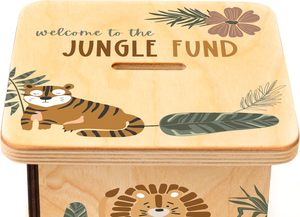 Tirelire de Pâques en <span class=keywords><strong>bois</strong></span> pour enfants et adultes, cadeau personnalisé fait main avec <span class=keywords><strong>puzzle</strong></span> à verrouillage, design BloomOwl - Product Image 6
