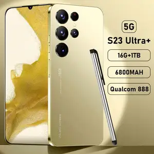 Miễn phí mẫu giao hàng nhanh 5g de điện thoại thông minh AMOLED 7.3 inch toàn màn hình di động nhỏ 5g điện thoại thông minh S23 siêu gốc telefons