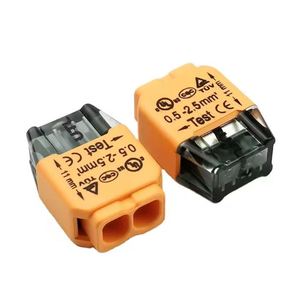 2-Pole <b>Plastic</b> Terminal <b>Block</b> 0.5-2.5mm 24A 300V Test CE Marked - Product Image 1