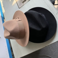 Personnalisé plusieurs tailles Plus Large XL Tête Classique Michael Jackson Hommes Laine Feutre Fedora Chapeau avec PU Bandeau Satin Doublure