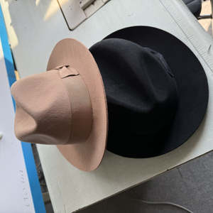 Sombrero Fedora de fieltro de lana para hombre de <span class=keywords><strong>Michael</strong></span> <span class=keywords><strong>Jackson</strong></span> clásico con cabeza de XL grande y varios tamaños personalizados con banda para el sudor de PU con forro de satén - Product Image 2