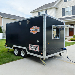 Remorque alimentaire pour marchés <span class=keywords><strong>de</strong></span> Noël proposant des lattes au gingembre, des noix grillées, des gaufres et du <span class=keywords><strong>cidre</strong></span> chaud saisonnier - Product Image 4