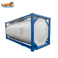 Conteneurs-citernes ISO 316L en acier inoxydable de 20 pieds (UN T11) pour stockage de produits chimiques, capacité 25 000 litres, stock Chine
