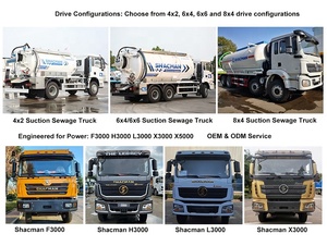 Véhicule de nettoyage commercial Euro 2 pour aspiration et balayage, camion de vidange de fosses septiques avec porte d'aspiration intelligente Vaz - Product Image 4