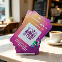 Tarjeta de Membresía Inteligente NFC de PVC Personalizada, Resistente al Agua, ISO 13.56MHz RFID, Programable, con Código QR, Mini Etiqueta, Tarjeta de Visita, Hotel