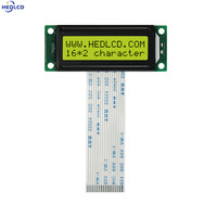 Penjualan Pabrikan Modul Panel Layar LCD 19 inci 53*20MM 1602 16x2 Karakter dengan AIP31066 Paralel untuk Instrumentasi