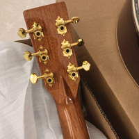 Guitare acoustique D45 41 pouces, table en épicéa massif, manche en acajou, dos et éclisses en palissandre massif, finition brillante, configuration 6 micros