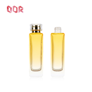 Emballage cosmétique en verre mat jaune 50g 40ml, ensemble de soins de la peau haut de gamme en verre, flacon de lotion pour crème de soin de la peau avec bouchon argenté - Product Image 5