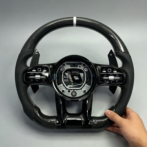 Volante de Fibra de Carbono para <span class=keywords><strong>Mercedes</strong></span> Benz W176 W177 AMG GT W245 W246 W247 W211 W212 W213 W463 GLC GLE GLK GLS - Product Image 1