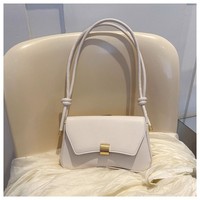 Sac à main rétro minimaliste pour femme, à bandoulière, petit format, avec doublure en polyester