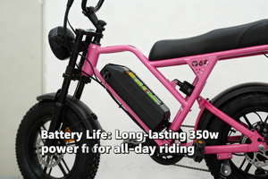 Bicicleta Eléctrica de 16 Pulgadas con Batería de Litio Extraíble de 36V 350W, Motor Trasero sin Escobillas, Conducción Cómoda, Compatible con Neumáticos Anchos Personalizados, G60mini Estilo Clásico - Product Image 6