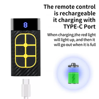Control Remoto Universal YET2255 260-868mhz 8 en 1, 6 Botones, Recargable, Inalámbrico, Control Remoto RF, Control Remoto para Puerta