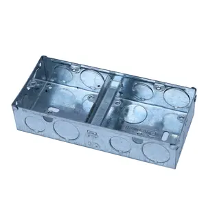 Boîte de jonction électrique en fer, vente en gros, boîte métallique 3x3 3x6
