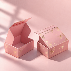 กล่องของขวัญพรีเมียมระดับไฮเอนด์แบบกำหนดเองพร้อมฝาปิด บรรจุภัณฑ์ผลิตภัณฑ์พิเศษรีไซเคิลสำหรับเครื่องสำอาง ผลิตภัณฑ์เพื่อสุขภาพ เทียนหอม กระเป๋าสตางค์ - Product Image 2