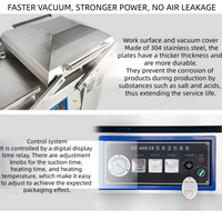 Máquina de Envasado al Vacío Eléctrica Automática de Doble Cámara Kessler DZ-800/2SB, Selladora de Alimentos Comercial de Acero Inoxidable 304, 380V