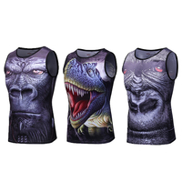 T-shirt sans manches pour hommes été super saiyan son goku 3D débardeur logo personnalisé sport gym fitness running wear débardeurs pour hommes