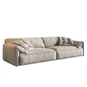 Neues Stoffs ofa Nordisch modern einfach Elefanten ohren Sofa kleine Wohnung minimalist isches Wohnzimmer drei oder vier Personen