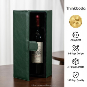 Caja <span class=keywords><strong>de</strong></span> Regalo para Vino <span class=keywords><strong>de</strong></span> Lujo Evergreen, Empaque Ecológico con Envoltura <span class=keywords><strong>de</strong></span> Cuero PU para Proyectos <span class=keywords><strong>de</strong></span> Marca Boutique Sostenible - Product Image 1