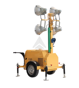 Endurance Pushcart Type 1000W Rack ouvert Diesel Blanc LED Lampes de jardin Tour d'éclairage Éclairage de nuit Phares Construction - Product Image 4